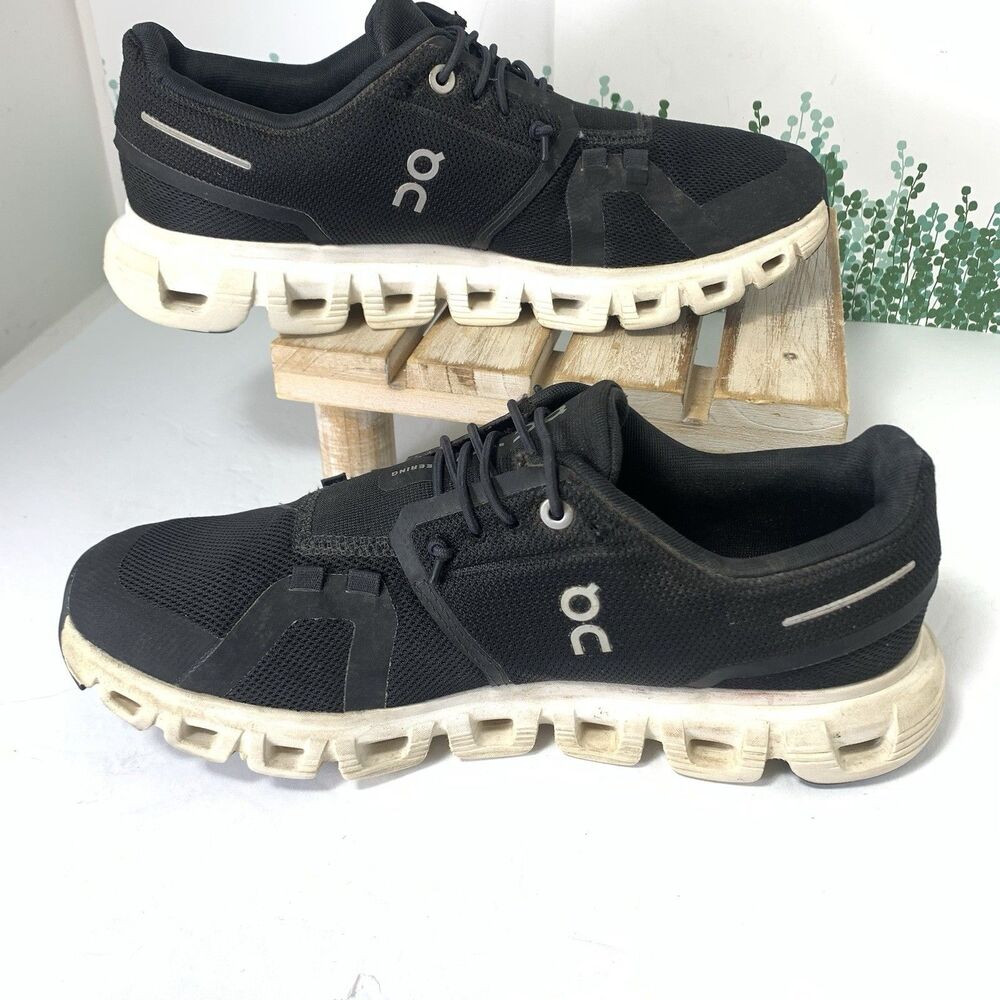 On Running Cloud Women’s Black Athletic Running Shoes Sneakers Size 7.5 - Picture 7 of 16